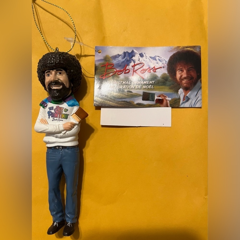NWT Bob Ross Christmas 2023 Ornament 4.5” tall